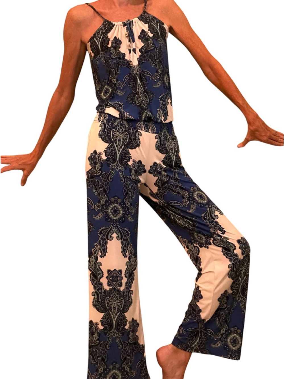 INC International Concepts Paisley Jumpsuit